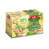 Ceai cu ghimbir 30% si lamaie, 20 plicuri, Fares
