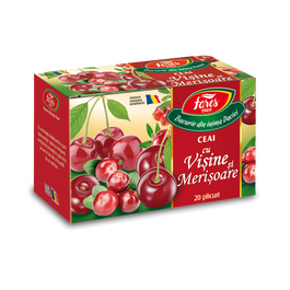 Ceai cu visine si merisoare, 20 plicuri, Fares