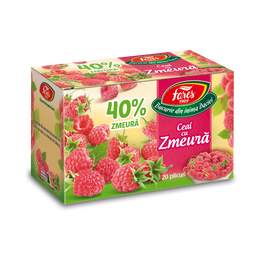 Ceai cu zmeura 40%, 20 plicuri, Fares