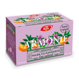 Ceai de nalba cu mandarine Armonie, 20 plicuri, Fares