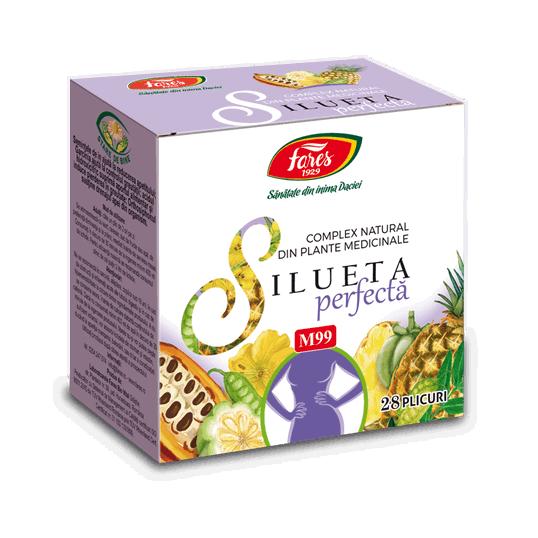 Complex natural Silueta perfecta M99, 28 plicuri, Fares