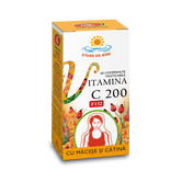 Vitamina C 200mg cu macese si catina, 60 comprimate, Fares