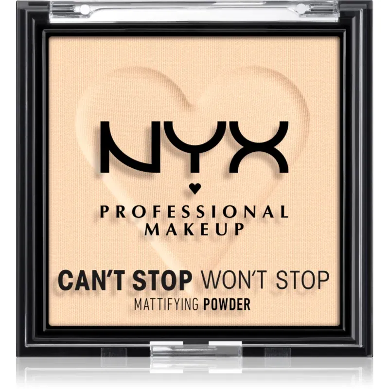 NYX Professional Makeup Can't Stop Won't Stop Mattifying Powder pudra matuire culoare 01 Fair 6 g