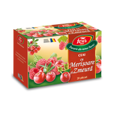 Ceai cu merisoare si zmeura Aromfruct, 20 plicuri, Fares