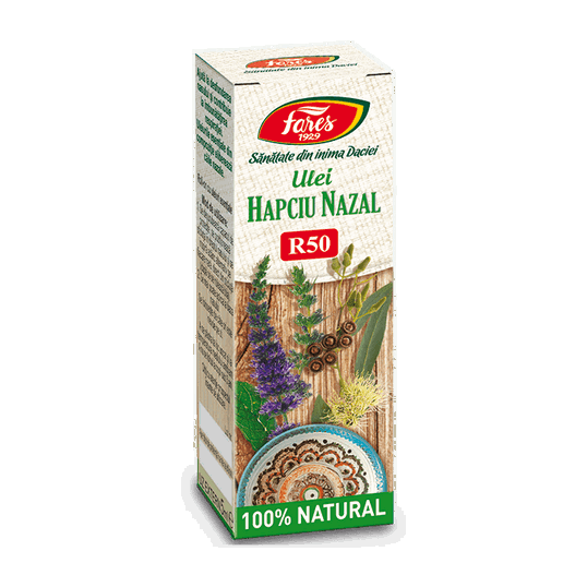Ulei decongestionant nazal Hapciu Nazal R50, 5ml, Fares