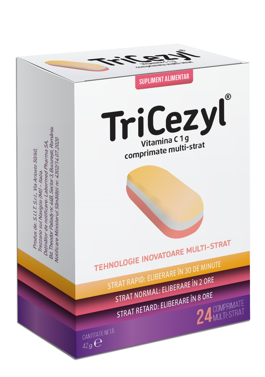 Tricezyl, 24 comprimate multi-strat, Labormed