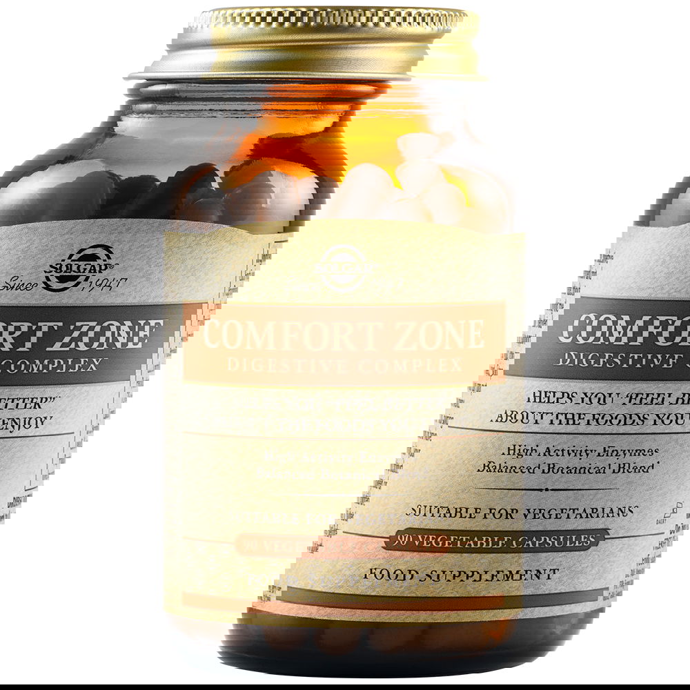 Complex digestiv Comfort Zone, 90 capsule, Solgar