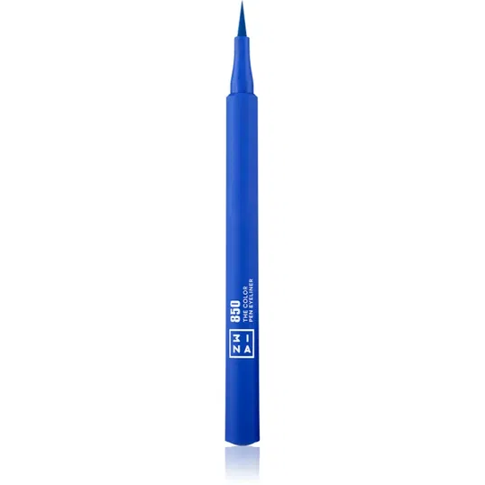 3INA The Color Pen Eyeliner tuș de ochi tip cariocă culoare 850 - Blue 1 ml