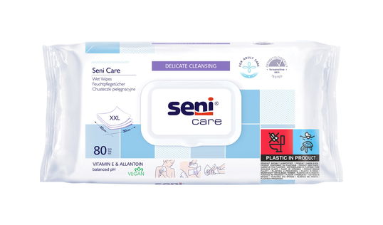 Servetele umede XXL 20x30cm, 80 bucati, Seni