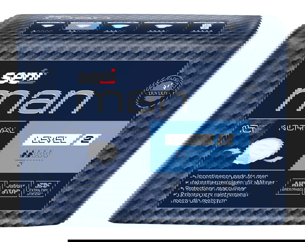 Absorbante urologice Man Normal Level 2, 15 bucati, Seni