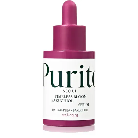 Purito Timeless Bloom Bakuchiol Serum ser revitalizant pentru a restabili fermitatea pielii 30 ml