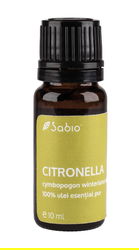 Ulei esential citronella (cymbopogon winterianus oil), 10ml, Sabio