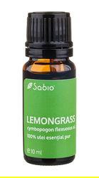 Ulei esential pur Lemongrass (cymbopogon flexuosus), 10ml, Sabio