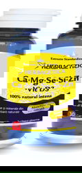 Ca+Mg+Se+Si+Zn Organice cu Vitamina D3, 30 capsule, Herbagetica