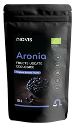 Fructe uscate raw ecologice Aronia, 125g, Niavis