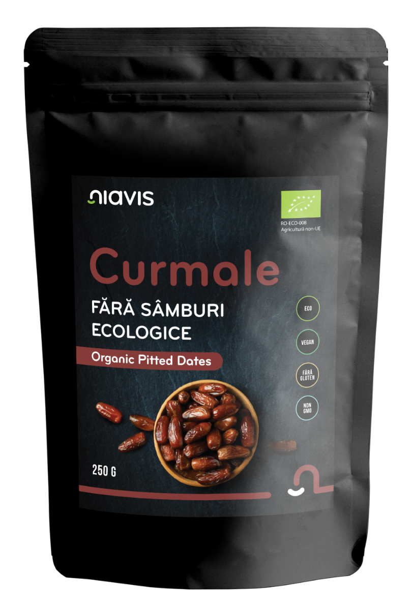 Curmale fara samburi ecologice, 250g, Niavis