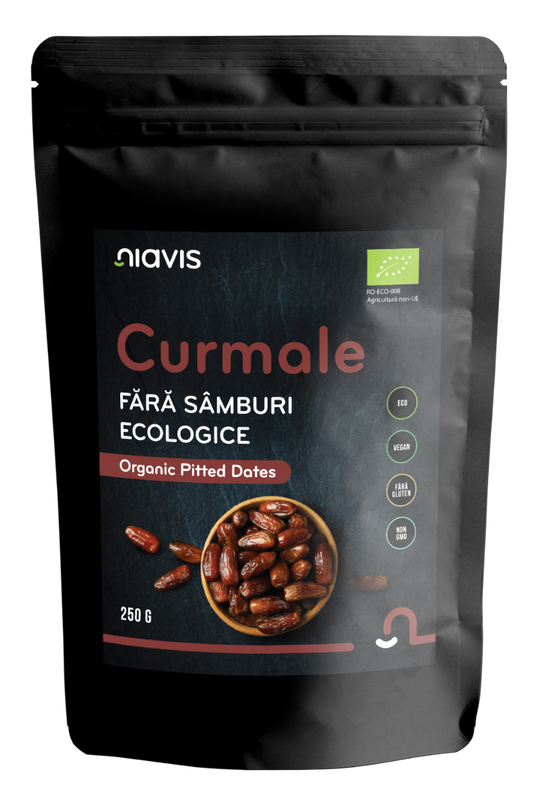Curmale fara samburi ecologice, 250g, Niavis