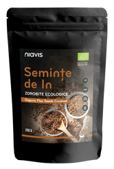 Seminte de in zdrobite ecologice, 250g, Niavis