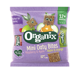 Minibatoane cu ovaz + mere + portocale si zmeura +12 luni Bio, 110g, Organix