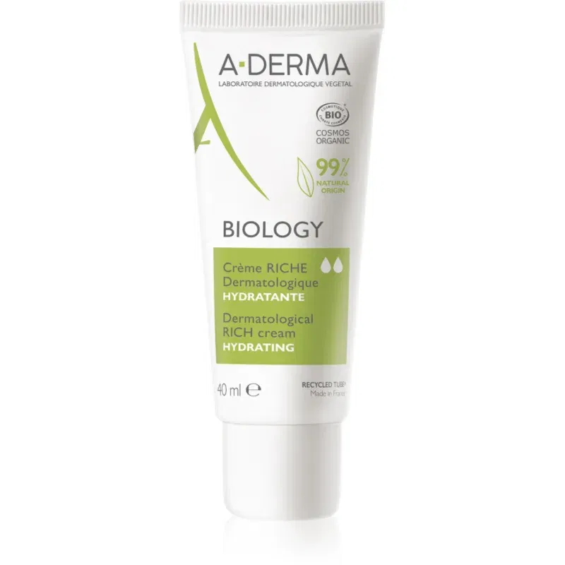 A-Derma Biology Rich Cream produs hrănitor pentru ten uscat sensibil si foarte uscat 40 ml