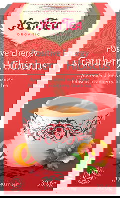 Ceai Energie Pozitiva cu merisor si hibiscus, 17 plicuri, Yogi Tea