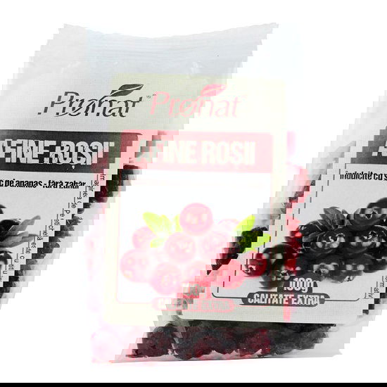 Afine rosii uscate, 100g, Pronat