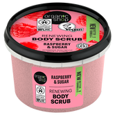 Scrub de corp cu zahar si zmeura Raspberry Cream, 250ml, Organic Shop
