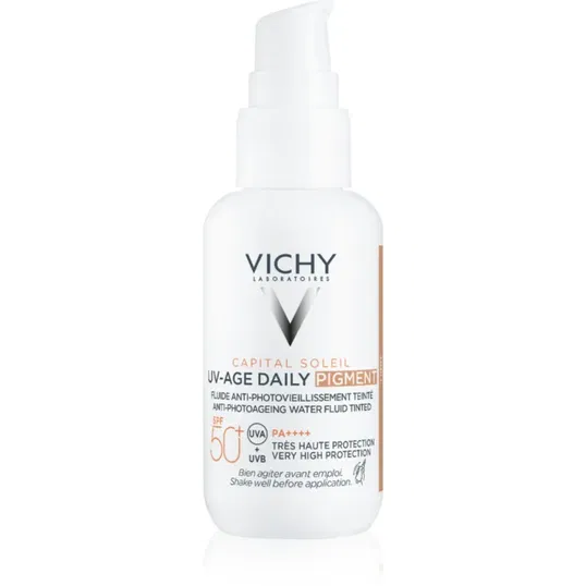 Vichy Capital Soleil Daily SPF50+ fluid protector tonifiant pentru față SPF 50+ culoare Light 40 ml