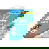 Scutece Active Baby-Dry Giant Pack, Marimea 5, 64 bucati, Pampers