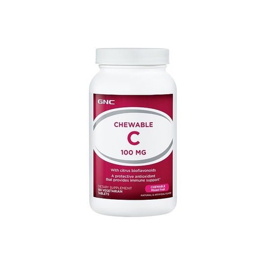 Vitamina C masticabila Chewable, 180 tablete, GNC