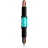 NYX Professional Makeup Wonder Stick Dual Face Lift baton pentru dublu contur culoare 03 Light Medium 2x4 g