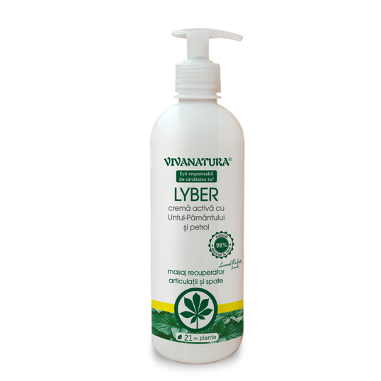 Crema activa cu untul pamantului si petrol Lyber, 500ml, VivaNatura