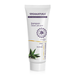 Sampon pentru par uscat cu aloe si brusture, 250ml, VivaNatura