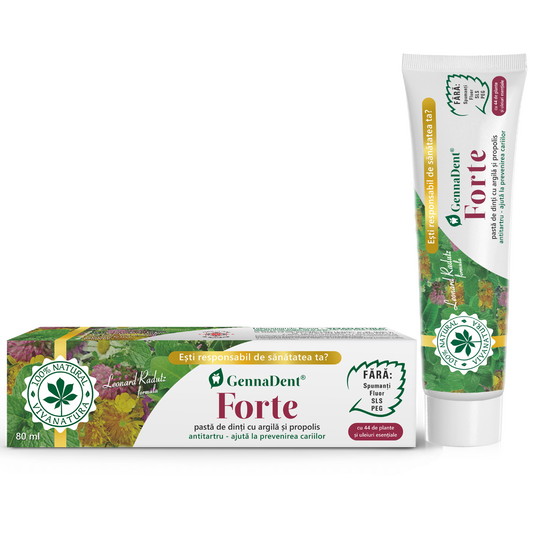 Pasta de dinti GennaDent Forte, 80ml, VivaNatura