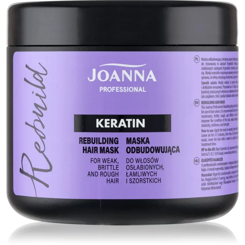 Joanna Professional Keratin masca cu keratina pentru par uscat si fragil 500 g