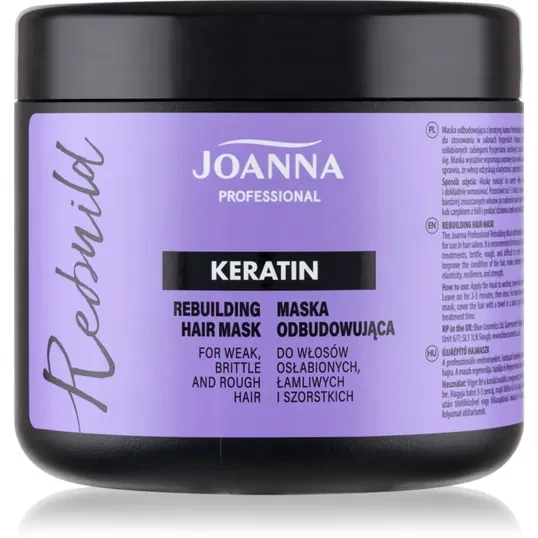 Joanna Professional Keratin masca cu keratina pentru par uscat si fragil 500 g