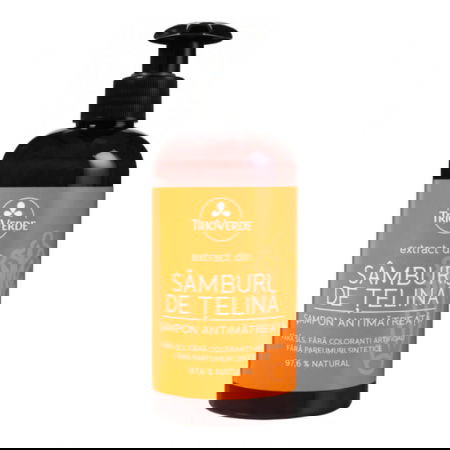 Sampon antimatreata cu extract de samburi de telina, 250ml, Trio Verde