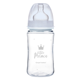 Biberon albastru anticolici cu gat larg PP EasyStart Royal Baby, 240ml, Canpol babies