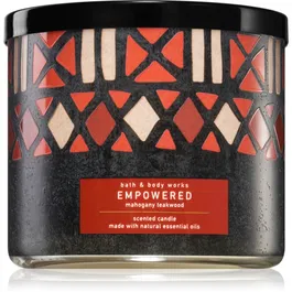 Bath & Body Works Mahogany Teakwood lumânare parfumată cu uleiuri esentiale I. 411 g