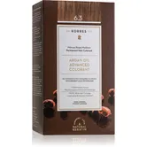 Korres Argan Oil Culoare permanenta pentru par cu ulei de argan culoare 6.3 Golden / Honey Dark Blonde 50 ml