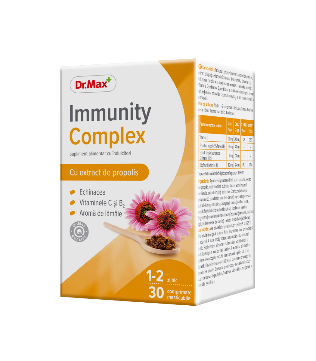 Dr. Max Immunity Complex, 30 comprimate masticabile