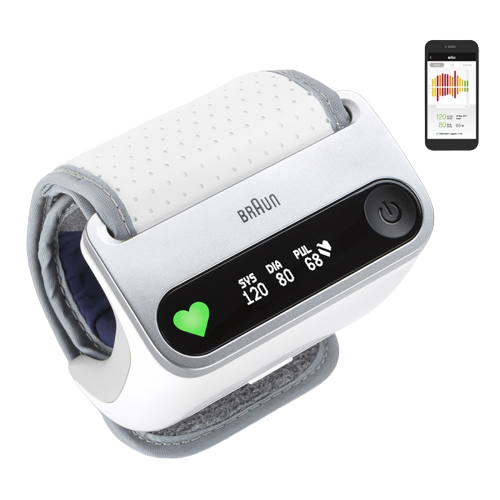 Tensiometru tip bratara cu Bluetooth iCheck7, 1 bucata, Braun