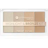 Bell Hypoallergenic t & Bronze Kit paletă pentru contur și iluminare 20 g