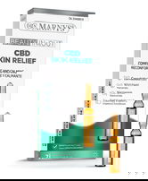 CBD Skin Relief cu canabidiol + apa de hamamelis + vitamina c stabilizata + vitamina B3, 7 fiole, Marnys