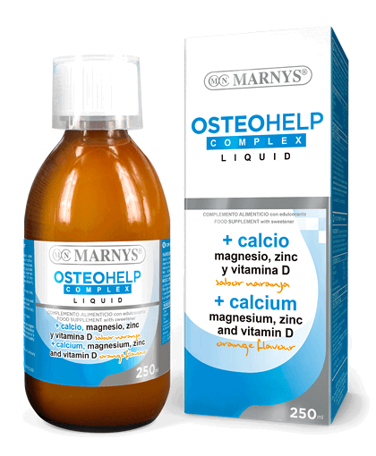 Osteohelp Complex Lichid calciu + magneziu + zinc + vitamina D3, 250ml, Marnys
