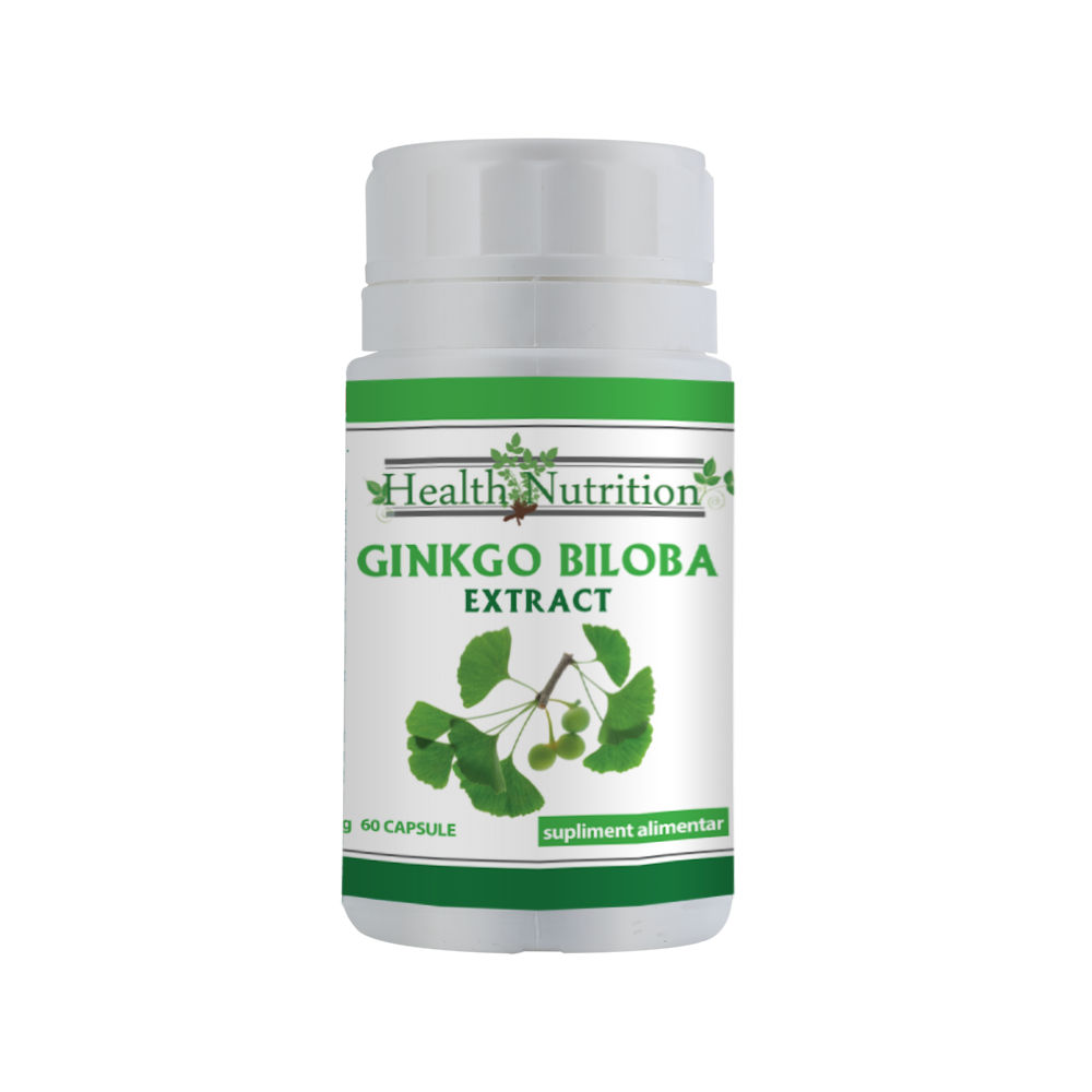 Ginkgo Biloba Extract, 60 tablete, Health Nutrition