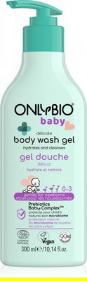 Gel de dus delicat pentru bebelusi, 300ml, OnlyBio