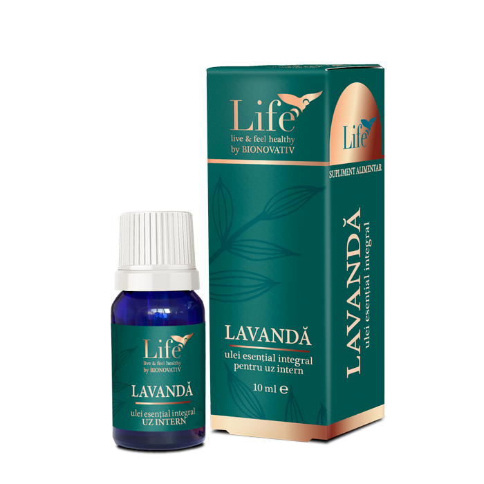 Ulei esential integral de lavanda, 10ml, Bionovativ