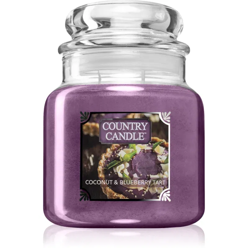 Country Candle Coconut & Blueberry Tart lumânare parfumată 453 g