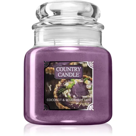 Country Candle Coconut & Blueberry Tart lumânare parfumată 453 g